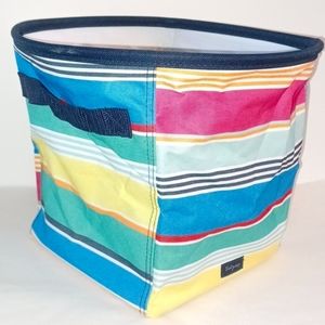 Thirty-One utility bin Patio Pop Summer 2018 pattern 8" x 8" x 9.5" -copy 2